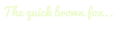 Image with Font Color ECFBCB and Background Color FFFFFF